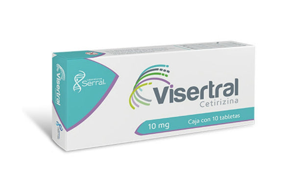 VISERTRAL TAB 10 MG CAJA C/10