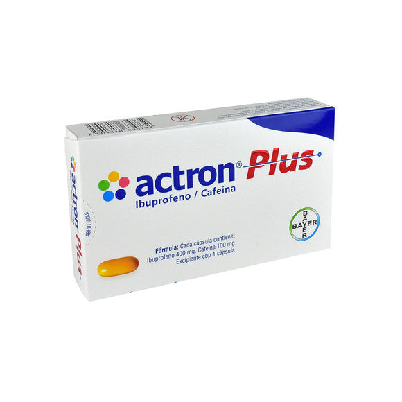 ACTRON PLUS CAP 400/100 MG CAJA C/10