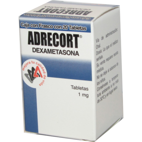 ADRECORT TAB 1 MG CAJA C/FCO C/20