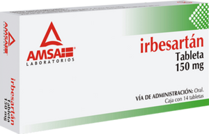 IRBESARTAN TAB 150 MG CAJA C/14