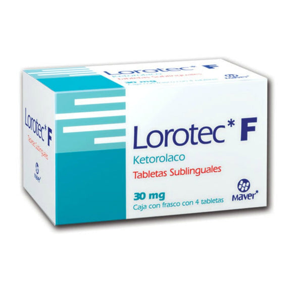 LOROTEC F TAB SUBLING 30 MG CAJA C/4