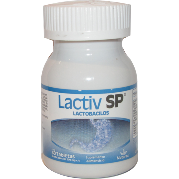 LACTIV SP TAB MASTIC 600 MG FCO C/30