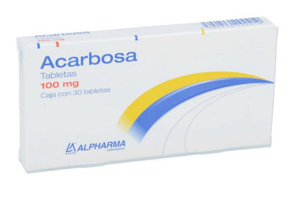 ACARBOSA TAB 100 MG CAJA C/30