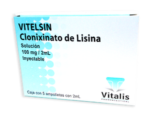 CLONIXINATO DE LISINA SOL INY 100 MG C/5 AMP C/2 ML