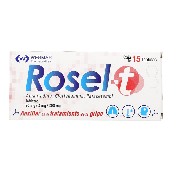 ROSEL-T TAB 50/3/300 MG CAJA C/15