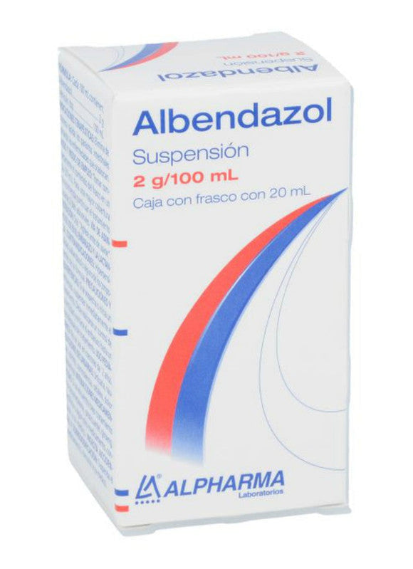 ALBENDAZOL SUSP CAJA C/FCO C/20 ML