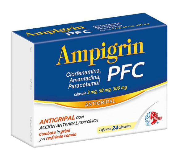 AMPIGRIN PFC CAP 3/50/300 MG FCO C/24